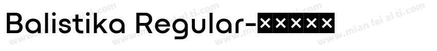 Balistika Regular字体转换